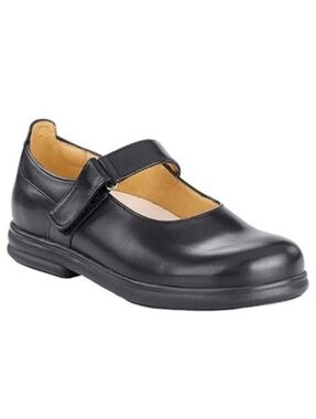 Footprints by Birkenstock Annapolis Black Leather Mary Jane Shoes Size 37 6 6.5